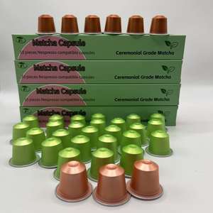 Capsules de café matcha chinois de qualité supérieure, latte instantané, sans sucre, compatibles avec les machines <span class=keywords><strong>Dolce</strong></span> <span class=keywords><strong>Gusto</strong></span> - Product Image 3