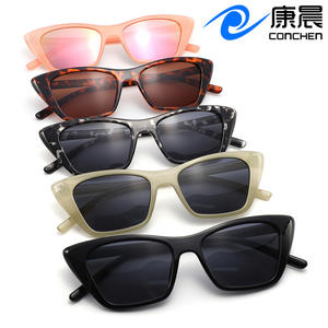 Gafas de sol Conchen Cat Eye con montura negra de PC, protección UV400, unisex, para viajes, conducción y moda. - Product Image 2