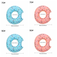 Jouets de plage pour enfants, bouée gonflable en forme de donut, flotteur de piscine