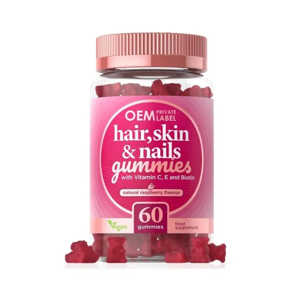 Hot Sale OEM Hair Growth, Healthier Skin & Nails, Joint Care Vitamin Pore Reducer Collagen Gummy Collagen Gummy Bears