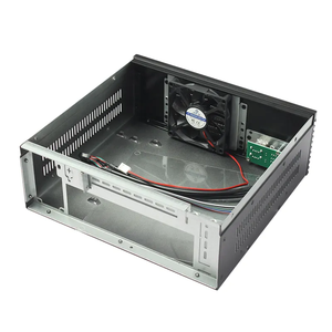 Maßgefertigtes Aluminium 2U <span class=keywords><strong>Mini</strong></span>-<span class=keywords><strong>ITX</strong></span> Dual-Server-Gehäuse COM Flex Netzteil 2U Industrie-PC-Gehäuse - Product Image 3