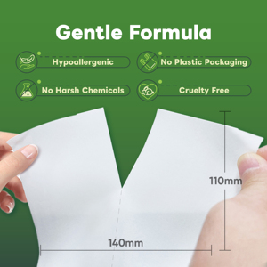 पर्यावरण के अनुकूल कपड़े धोने स्ट्रिप्स ताजा सनी खुशबू 60 भार बच्चे कपड़े धोने का साबुन चादरें - Product Image 2