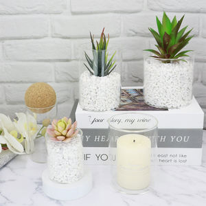 Vase en verre cylindrique pour la décoration de la maison et de mariage, vase élégant et formel avec porte-bougies et lanternes - Product Image 6