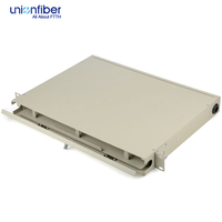 Panneau de brassage optique 1U 24 fibres personnalisé SC/FC/ST/LC, montable en rack, étanche, pour projet FTTH/FTTX