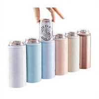Porte-bouteille de bière ou canette de cola isotherme créatif en acier inoxydable 304 de 12 oz, double paroi, style américain, portable et personnalisable