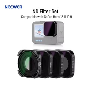 Bộ lọc Neewer ND Tương thích với GoPro Hero 11 Hero 10 Black Hero 9 4 Pack (ND8 ND16 ND32 CPL) nhiều lớp HD mỏng - Product Image 2