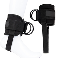 Sangles de cheville rembourrées en néoprène MKAS Fitness pour machine à câble, pour l'abduction des hanches, les kickbacks fessiers et les exercices des jambes, avec logo personnalisé