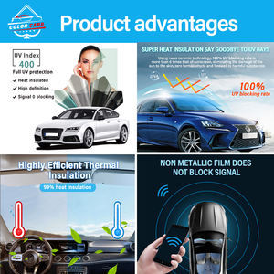 ฟิล์มกรองแสงรถยนต์นาโนเซรามิก ฟิล์มกันความร้อน ฟิล์มนิรภัย ป้องกันการระเบิด ป้องกันรังสียูวี 99% - Product Image 4