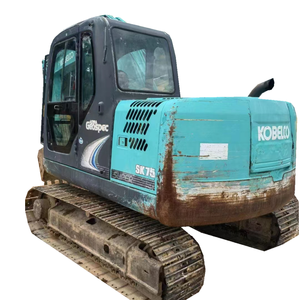 Excavatrice hydraulique d'occasion KOBELCO SK75-8 de 7 tonnes, flexible et efficace, pour le dégagement d'urgence en cas de glissement de terre sur route - Product Image 1