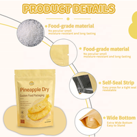 Sachet d'emballage alimentaire en plastique refermable avec logo personnalisé, idéal pour les fruits secs, mangues séchées et autres snacks
