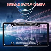 Caméra de plaque d'immatriculation américaine 8 IR LED vision nocturne caméra de recul de plaque d'immatriculation américaine pour le stationnement