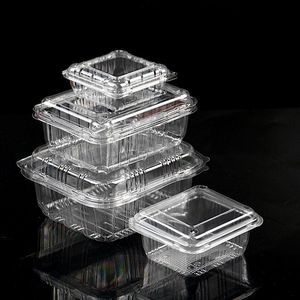 JN Personalizado Supermercado Venta al por mayor Clamshell Pet Crystal Clear Container Pet Caja de plástico desechable para frutas - Product Image 1