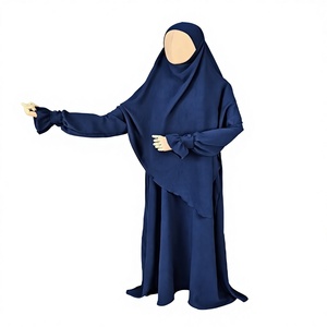 Ensemble Abaya et Khimar deux pièces fait main de qualité supérieure AL HIJRAH, style omanais, vêtements traditionnels musulmans pour adultes, accessoires. - Product Image 1