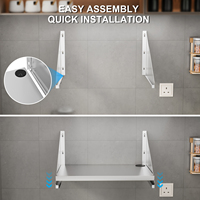 Étagère de rangement réglable en métal pour cuisine, support pour four à micro-ondes
