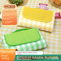 Tapis d'extérieur polyvalent en tissu Oxford, imperméable, facile à nettoyer, pliable, pompe à air externe, plage, pique-niques, camping, randonnée