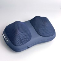Coussin de massage électrique 3D à pétrissage profond pour chaise et voiture, soulagement des douleurs musculaires, Almohada De Masaje Caliente Shiatsu