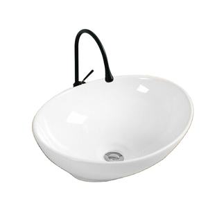 Artículos sanitarios de cerámica blancos modernos de lujo, lavabo de Pedestal de montaje superior bajo montaje, lavabo de pelo para baño, baño de Hospital - Product Image 2
