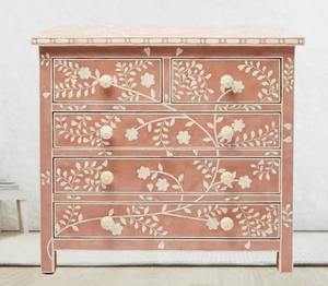 Cajonera de Alta Calidad con Incrustaciones de Hueso Artesanales y Trabajo de Incrustación Decorativa a Mano para Hogares de Lujo, Suministro Disponible en Todo el Mundo - Product Image 1