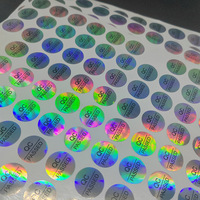 Autocollants holographiques irisés laser personnalisés, décalcomanies arc-en-ciel scintillantes