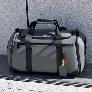 Unisex <b>Duffel</b> <b>Bag</b> Large Capacity Zipper Closure Adjustable Strap Gym Travel <b>Bag</b> Black Waterproof 7 Inch - Product Image 5