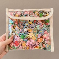 Ensemble de 50/100 bandeaux pour enfants, mignons, de couleur bonbon, petite taille, mini bandeaux pour le pouce, bandeaux de dessin animé mignons, accessoires pour cheveux