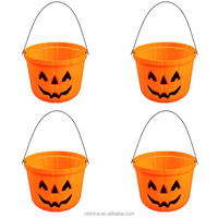Joli seau citrouille portable 19CM pour Halloween, Remise de diplôme, Noël, grand pot à bonbons, jouet pour enfants, décoration de fête, Fête des Fantômes