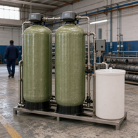 Réservoir de filtration à sable en PRV (Plastique Renforcé de Fibres) industriel, 1000L/heure, garantie 1 an, pour le traitement de l'eau dans l'industrie agroalimentaire