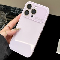    Étui en verre cristal pour iPhone 16 15 14 13 12 11 Pro Max 16Pro 16Promax, couleur unie, coque brillante avec pare-chocs Candy