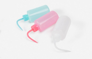 <span class=keywords><strong>Bouteille</strong></span> de lavage en plastique à col étroit de 100 ml, 150 ml, 200 ml, 250 ml, rose, blanche, bleue, pour le nettoyage des sourcils, les soins de la peau, les extensions de cils - Product Image 6
