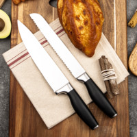 Couteau de chef professionnel allemand en acier inoxydable de 8 pouces avec ensemble de couteaux de cuisine de style japonais