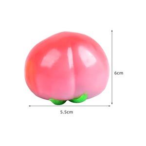 New Creative 6cm Fluid Juicy Peach TPR Squeeze <b>Toy</b> <b>for</b> Kids and <b>Adults</b> Stress Relief Souvenir <b>for</b> an Easy Mood - Product Image 2