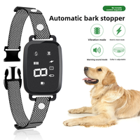 Bestseller Elektronisches Anti-Bell-Halsband Wasserdichtes Verstellbares Hundehalsband mit Schock und Vibration Wiederaufladbares Hundetrainingshalsband