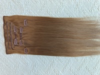Extensions à clips en cheveux humains brésiliens Remy, double trame machine, invisibles, sans couture, double tirage, pointes épaisses, aspect naturel