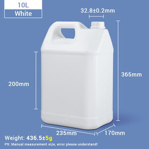 Seau carré en plastique de haute qualité de <span class=keywords><strong>10</strong></span> <span class=keywords><strong>litres</strong></span>, bidon en HDPE de qualité <span class=keywords><strong>alimentaire</strong></span> de 2,5 gallons, bidons de type F pour contenants liquides - Product Image 5