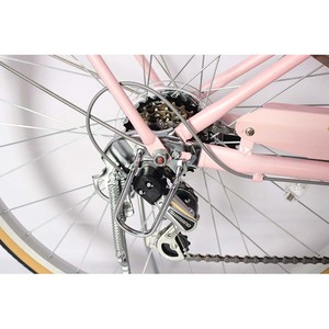 Vélo Urbain Léger 24/26 Pouces pour Adultes Femmes avec 6 Vitesses Fourche en Acier Vélo <span class=keywords><strong>de</strong></span> <span class=keywords><strong>Ville</strong></span> - Product Image 5