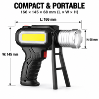 Lampe de travail LED Bright Bird 450lm 6000K Blanc DC 5V USB Portable IP44 pour Atelier Jardin
