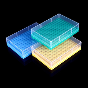 Soporte para tubos de PCR, soporte para tubos de centrífuga, soporte para tubos EP, estante de plástico de doble cara para laboratorio, caja para un solo tubo de PCR, estante de 8 tiras - Product Image 5