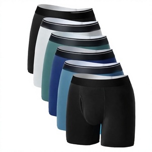 Men's Padded Boxer Briefs Mid Breathable Knitted Sponge Enhancer <b>Sexy</b> <b>Underwear</b> Front Support Soft Stretch Comfortable Waist - Product Image 3