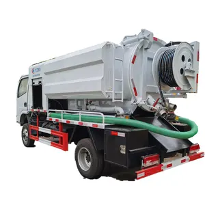 最便宜的联合高压下水道喷射真空污水罐吸油卡车4立方米
