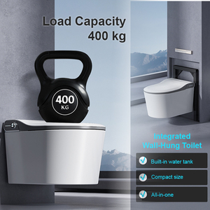 WC intelligent mural avec télécommande, siège chauffant, pression <span class=keywords><strong>d</strong></span>'<span class=keywords><strong>eau</strong></span> réglable, lavage féminin pour le confort des femmes - Product Image 3