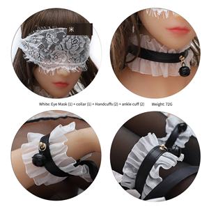 Профессиональная секс-игрушка, кровать, реквизит, Модный комплект для пары, флирт, наручники для взрослых, колокольчики и кружевные игрушки - Product Image 2