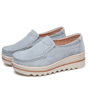Mocasines Deportivos Casuales para Mujer, con Cordones, Suela de Goma, Aumento de Altura, Amortiguación de PU, Zapatos Cómodos para Caminar, Primavera - Product Image 2
