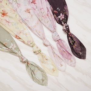 Modern Printed Silk <b>Scarf</b> Breathable Unisex Daily Wear with Customized Color and Pattern - Product Image 4