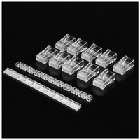 Connecteurs de câble Ethernet CableCreation, connecteurs à sertir UTP, prise réseau Cat6/Cat5e RJ45, lot de 50/100