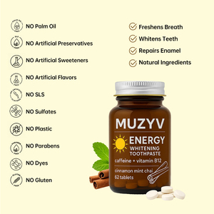 Nhà Sản Xuất Của Thảo Dược Kem Đánh Răng Máy Tính Bảng Năng Lượng Làm Trắng Hydroxyapatite Thuần Chay Sls Miễn Phí Quế Cho Nhà Sử Dụng - Product Image 4