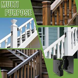 Layanan Fabrikasi Baja Tahan Karat OEM Kustom, Pembuatan Braket Railing Dek, Pembengkokan, Anodisasi Hitam - Product Image 3