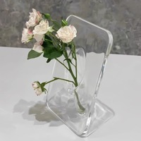 Cadre photo moderne et créatif, vase en plastique, décoration minimaliste de luxe, bureaux, salons, entrées, conteneur pour fleurs hydroponiques