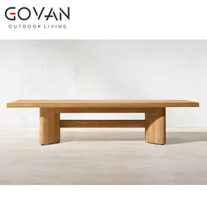 Reliable Manufacturer Outdoor Rectangular Coffee Table Solid Teak Furniture Outdoor