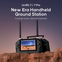 Émetteur de Drone UniRC 7 Pro à Accélérateur Non Centrant, Double Bande 2.4G/5.8G, Portée 40KM, Station Terrestre Portable pour VTOL