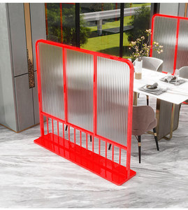 Divisorio Mobile <span class=keywords><strong>in</strong></span> Acciaio Inox con <span class=keywords><strong>Vetro</strong></span> Scanalato per Hotel <span class=keywords><strong>e</strong></span> Ristoranti, Separatore Commerciale per Corridoi <span class=keywords><strong>e</strong></span> Stanze - Product Image 6